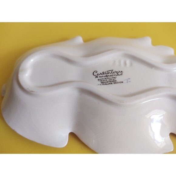 Vintage Carlton Ware England Cruet Set Leaf Twin Tone Design Beige & Brown - Picture 8 of 14